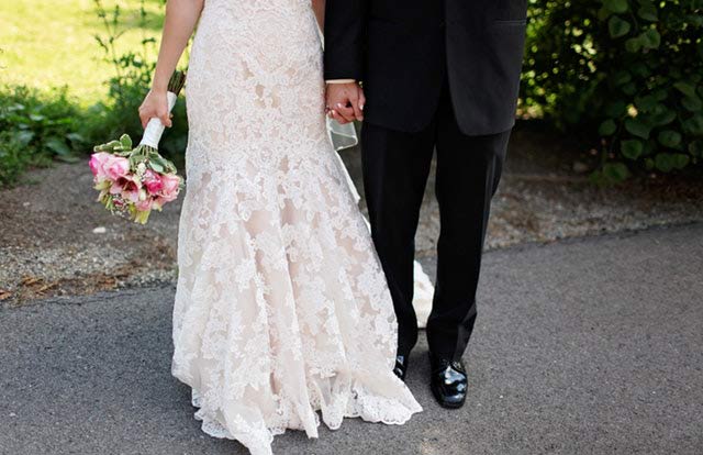 floral wedding dress