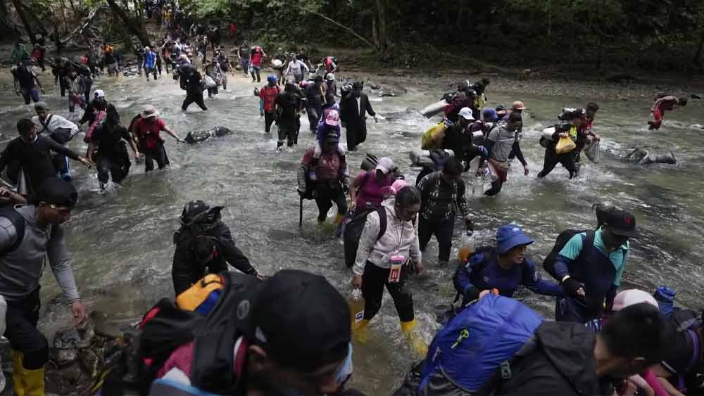 Darién Gap between Colombia and Panama