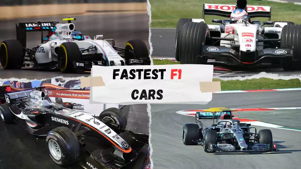 Fastest F1 cars